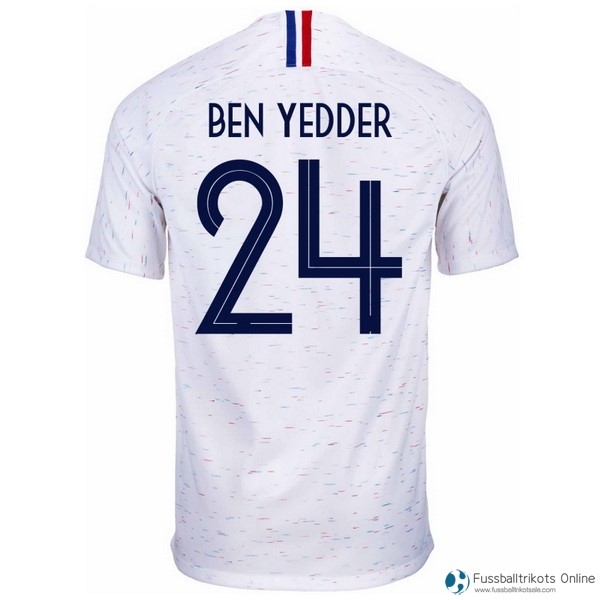 Frankreich Trikot Auswarts Ben Yedder 2018 Weiß Fussballtrikots Günstig